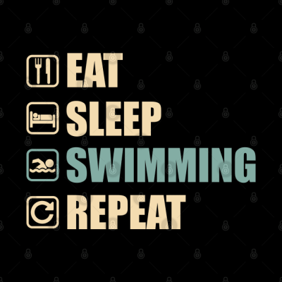 Eat Sleep Swimming Repeat Funny Swimming Lovers Gi Phone Case Official Swimming Gifts Merch