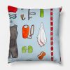 Swimming Gear Throw Pillow Official Swimming Gifts Merch