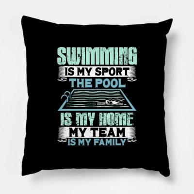 Swimming Throw Pillow Official Swimming Gifts Merch