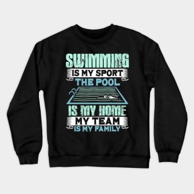 Swimming Crewneck Sweatshirt Official Swimming Gifts Merch