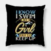 Swimming Throw Pillow Official Swimming Gifts Merch