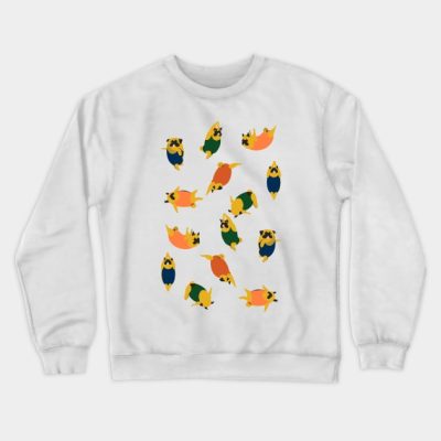 Pugs Swimmer Crewneck Sweatshirt Official Swimming Gifts Merch