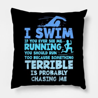 Swimming Swim Gift Throw Pillow Official Swimming Gifts Merch