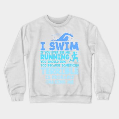 Swimming Swim Gift Crewneck Sweatshirt Official Swimming Gifts Merch