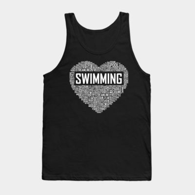 Swimming Heart Tank Top Official Swimming Gifts Merch