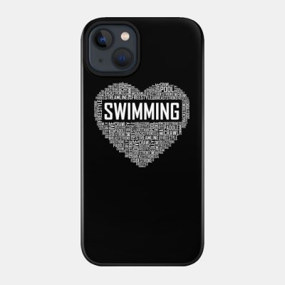 Swimming Heart Phone Case Official Swimming Gifts Merch