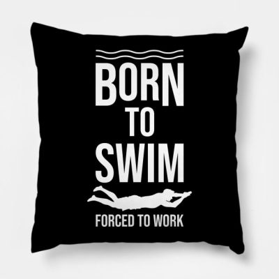 Swimming Swimmer Swim Funny Gift Throw Pillow Official Swimming Gifts Merch