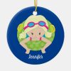 blonde swim girl cute custom swimmer kids ceramic ornament r8f93ecb467fb4805bdf4f5b3b1a2dda4 x7s2y 8byvr 1000 - Swimming Gifts