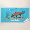 cute platypus swimming cartoon beach towel rc4399518c6cb4e9da6a4dd258eaf998b eapi5 1000 - Swimming Gifts