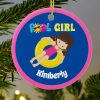 cute swimming pool girl custom pink blue ceramic ornament r av5750 1000 - Swimming Gifts