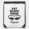 eat sleep swim repeat funny swimming goggles drawstring bag rea3aaa63ddac4b6182b7c8c047b85e23 zffcx 1000 - Swimming Gifts