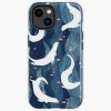 Swimming Otters On Navy Blue Iphone Case Official Swimming Gifts Merch