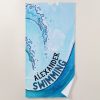 monogram beach wave swim team sports beach towel re5fd5d988c85434b9ff28a7561749abc eapwm 1000 - Swimming Gifts