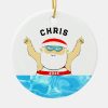 personalized swimming collectible ceramic ornament rc99f70eeb03e4aa792c874b3a8c84a2b x7s2y 8byvr 1000 - Swimming Gifts