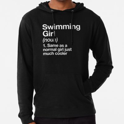 Swimming Girl Definition Funny & Sassy Sports Design Hoodie Official Swimming Gifts Merch