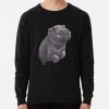 Cute Painted Baby Hippo Swimming - Digital Painting Sweatshirt Official Swimming Gifts Merch