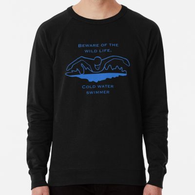 Cold Water Swimming. Beware The Wild Life. Sweatshirt Official Swimming Gifts Merch