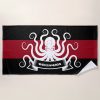 swim team sports octopus monogram stripe red black beach towel rd0b4e227383c412cbba630c0370c6daa eapi5 1000 - Swimming Gifts