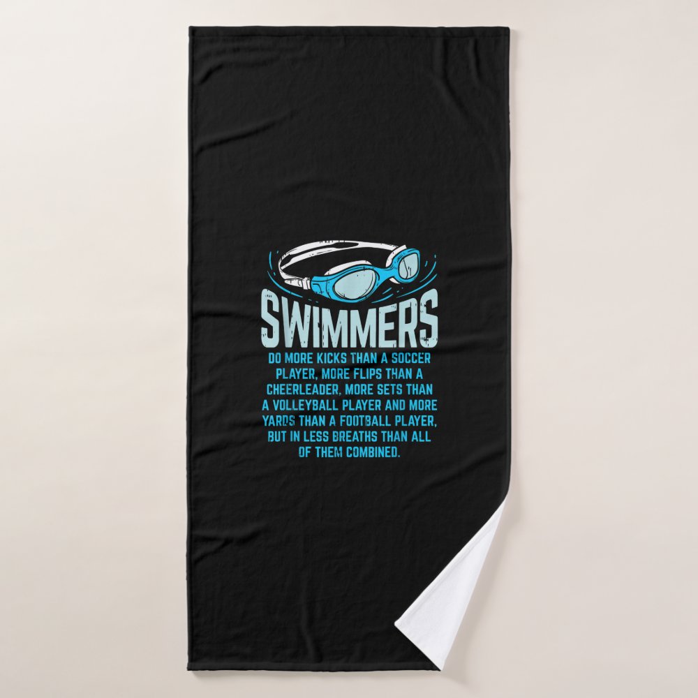 swimmers do more kicks i funny gift swimming lover bath towel r51cc3208fb6444df99337990a31e816e eza13 1000 - Swimming Gifts