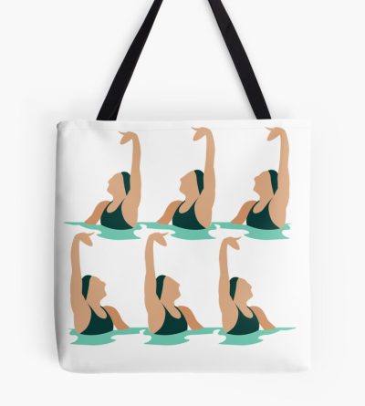 Artistic Swimming Synchronized Swimming.  Artistic Swimmers In A Synchro Team.  Synchronized Swimmer Tote Bag Official Swimming Gifts Merch