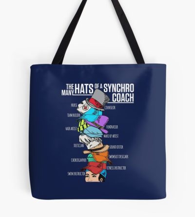 Synchronized Swimming The Many Hats Of A Synchro Coach Tote Bag Official Swimming Gifts Merch