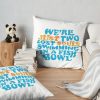 Pink Floyd - We’Re Just Two Lost Souls Swimming In A Fish Bowl Throw Pillow Official Swimming Gifts Merch