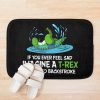 T-Rex Dinosaur Hates Backstroke Swimming Bath Mat Official Swimming Gifts Merch