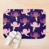 Swimming Mermaids Pink Purple Pattern Bath Mat Official Swimming Gifts Merch