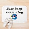 Just Keep Swimming Bath Mat Official Swimming Gifts Merch