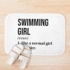 Swimming Girl Definition Bath Mat Official Swimming Gifts Merch