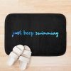 Just Keep Swimming Watercolor Bath Mat Official Swimming Gifts Merch