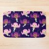 Swimming Mermaids Pink Purple Pattern Bath Mat Official Swimming Gifts Merch