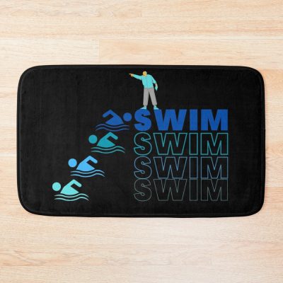 Swimming Instructor Bath Mat Official Swimming Gifts Merch