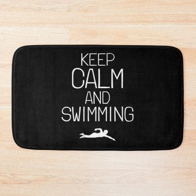 Funny Swimming Quote Swimming Quotes Bath Mat Official Swimming Gifts Merch