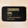 Swimming Girl Definition In Gold Bath Mat Official Swimming Gifts Merch