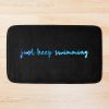 Just Keep Swimming Watercolor Bath Mat Official Swimming Gifts Merch