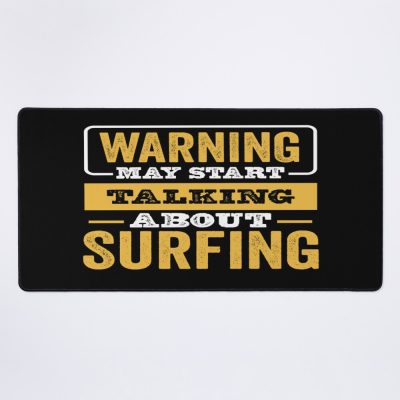 Warning May Start Talking About Swimming , Swimming  Lovers Christams Gift Mouse Pad Official Swimming Gifts Merch