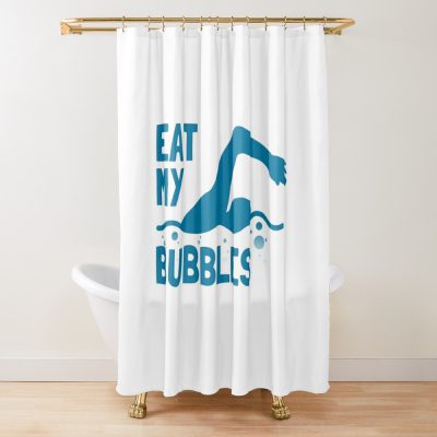 Funny Swimming Quote Swimming Quotes Shower Curtain Official Swimming Gifts Merch