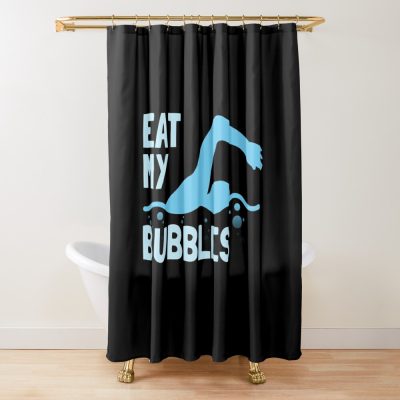 Funny Swimming Quote Swimming Quotes Shower Curtain Official Swimming Gifts Merch