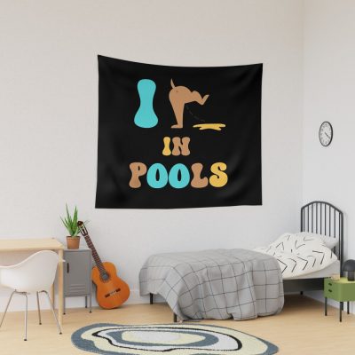 I Pee In Pools Funny Joke Tapestry Official Swimming Gifts Merch