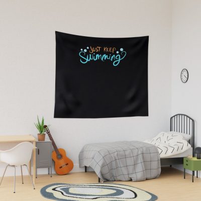 Just Keep Swimming Tapestry Official Swimming Gifts Merch