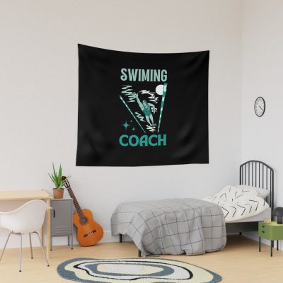 Swimming Coach Tapestry Official Swimming Gifts Merch