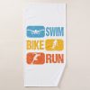 vintage triathlon swim bike run bath towel r6f81ee52077c403982842e8e18eb54f9 eza13 1000 - Swimming Gifts