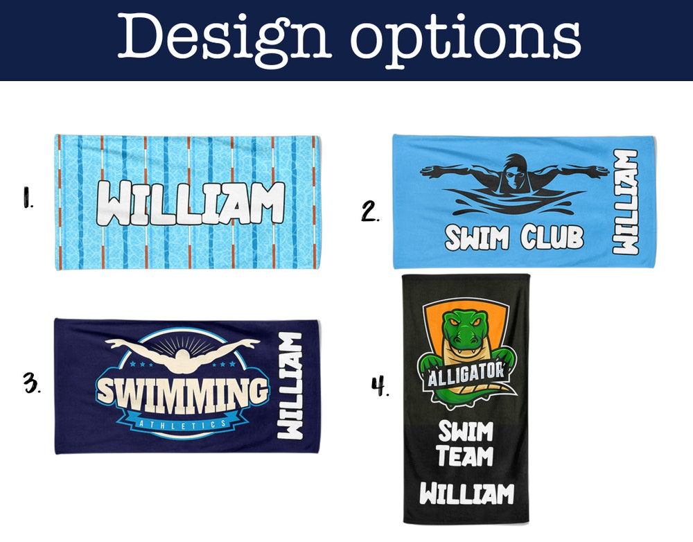 Swimming Team Beach Towel